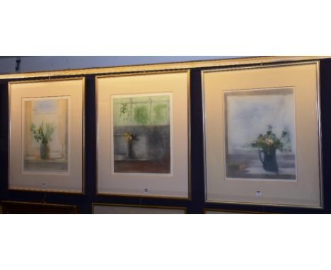 A Wilkinson
'Hebridean Flowers, Window', 'Spring Window' and 'Summer Window'
Three screenprints, signed 22/150 in pencil, 51 