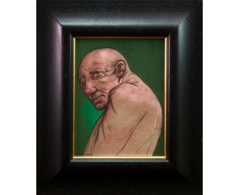 * PETER HOWSON OBE, STUDY OF A DOSSERpastel on paper, signed 30cm x 23cm Framed and under glass