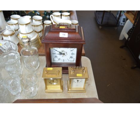 Three mantel clocks 
