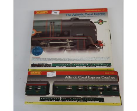 Hornby Atlantic Coast Express Limited Edition train pack, No. R2194, in original box and Atlantic Coast Express coach pack, N