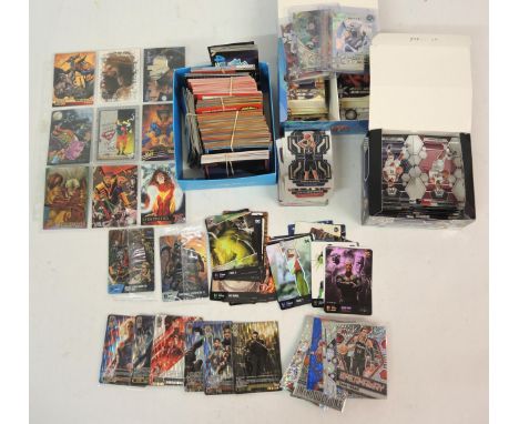 Quantity of various trading cards including Panini Basketball cards and Topps Star Wars