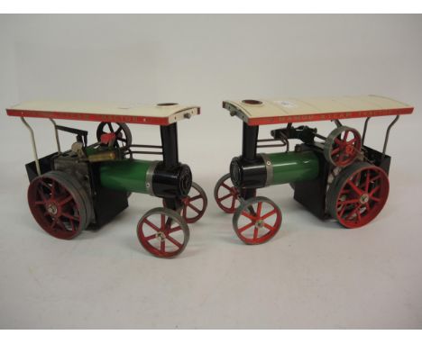 Two Mamod model steam traction engines