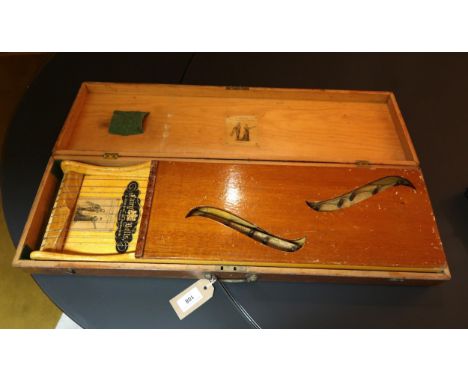 R. Cook & Co. ' Fairy Bells ' box harp, in original box with labelsAll strings are present. No split in wood. No obvious reas