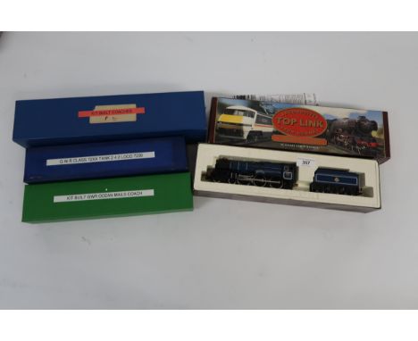 Hornby BR4-6-0 locomotive, King George V, King class engine and tender, in original box, No. R737, together with three boxes 