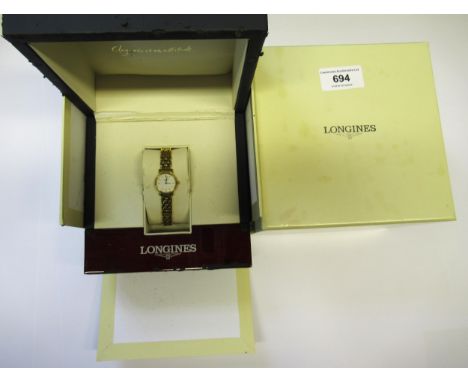 Ladies Longines automatic stainless steel cased wristwatch