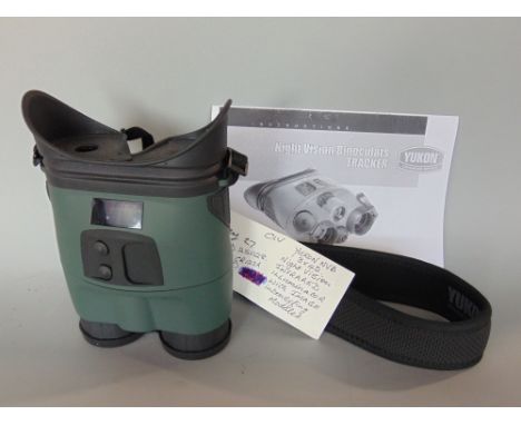 Yukon night vision binoculars model 25028 made in Belarus 3 x 42 with image intensifying modules and infrared illuminator, CR