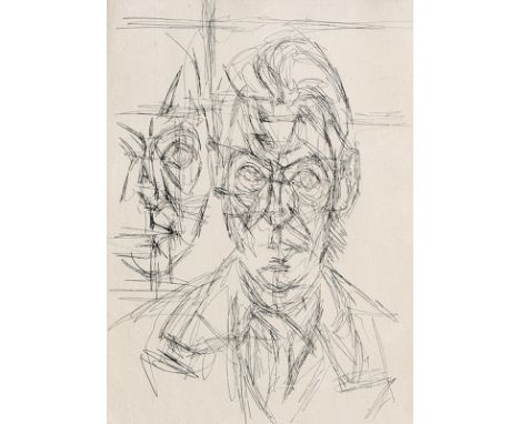 ALBERTO GIACOMETTI  Stampa/Schweiz 1901 - 1966 Chur: Portrait Andre du Bouchet I. Frontispiz zu dem Gedichtband „Dans la Chal