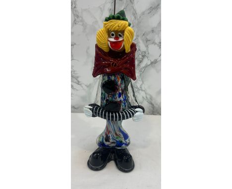 Vintage Murano clown figure overall height 14 inches