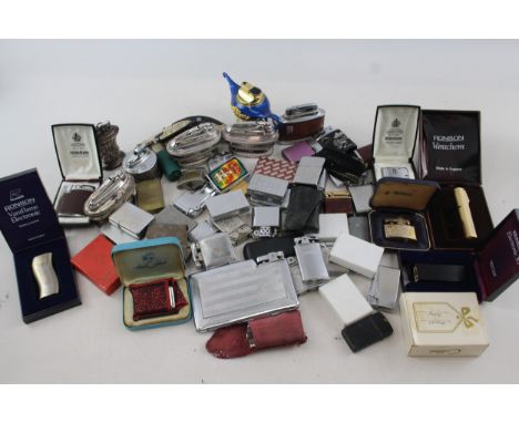 Cigarette Lighters Inc Vintage Table Desk Ronson Zippo Onyx Colibri Job Lot 