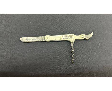 Antique Irroy champagne pocket knife / corkscrew