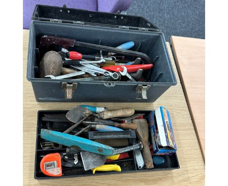 Tool box with contents to include spanners, files etc
