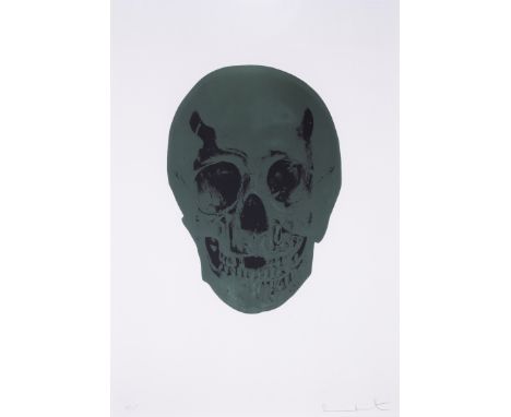 Damien Hirst (b.1965)The Dead (Racing Green/Raven Black Skull)Foil block print in colours, 2009, signed in pencil, numbered f