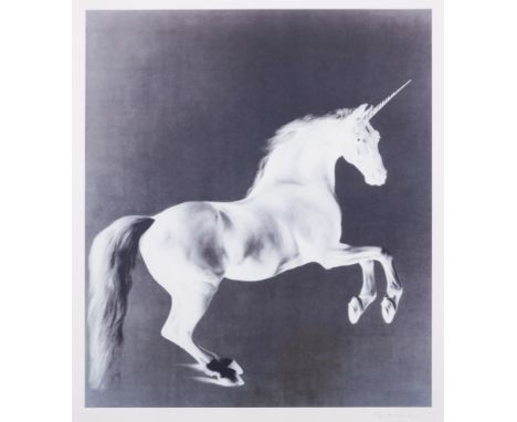 Mark Wallinger (b.1959)GhostOffset lithograph, 2001, signed in pencil, numbered from the edition of 500 verso, published by W