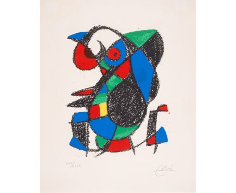 Joan Mir&oacute; (1893-1983)Untitled, from Lithographe II (Cramer 198)Lithograph printed in colours, 1975, signed in pencil, 