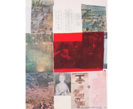 Robert Rauschenberg (1925-2008)From the Seat of Authority, from Suite of Nine PrintsOffset lithograph with screenprint in col