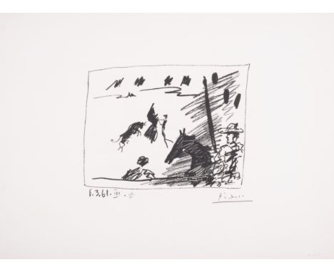 Pablo Picasso (1881-1973)Les Banderilles (Bloch 1016)Lithograph, 1961, signed in pencil, numbered from the edition of 50, pri