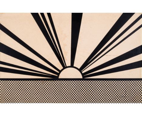 Roy Lichtenstein (1923-1997)Landscape 4, from Ten Landscapes (Corlett 54) Screenprint on opaque white Rowlux mounted on compo