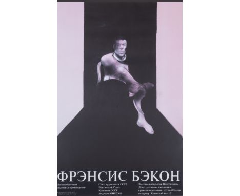 Francis Bacon (1909-1992) after.Study for a Portrait of John Edwards; Russian Retrospective exhibition posterOffset lithograp