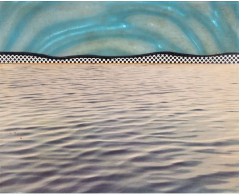 Roy Lichtenstein (1923-1997)Landscape 6, from Ten Landscapes (Corlett 56) Screenprint on blue-green moiré Rowlux with chromog