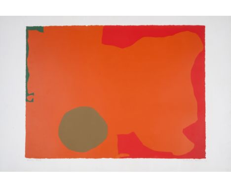 Patrick Heron (1920-1999)Umber Disc and Red Edge: April, 1970Screenprint in colours, 1970, signed, dated and inscribed 'artis