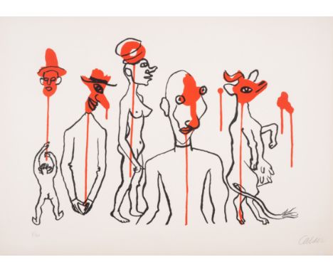 Alexander Calder (1898-1976) Les Gueules Degoulinantes Lithograph printed in colours, 1966, signed in pencil, numbered from t