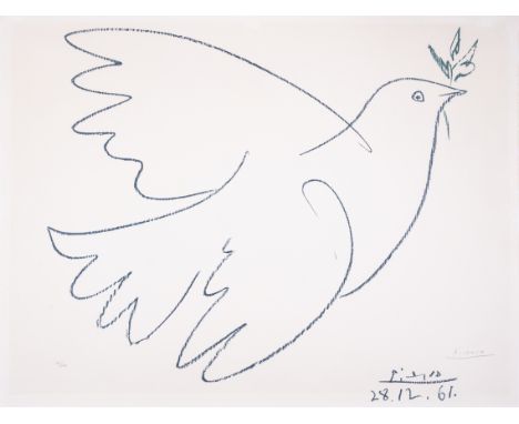 Pablo Picasso (1881-1973) after.Colombe de la PaixLithograph printed in colours, 1961, signed in pencil, numbered from the ed