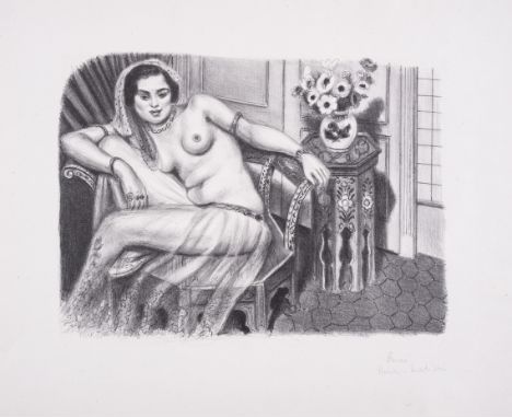Henri Matisse (1869-1954)Hindoue à la Jupe de Tulle (Duthuit 510)Lithograph, 1929, signed and inscribed 'Essai' in pencil, on