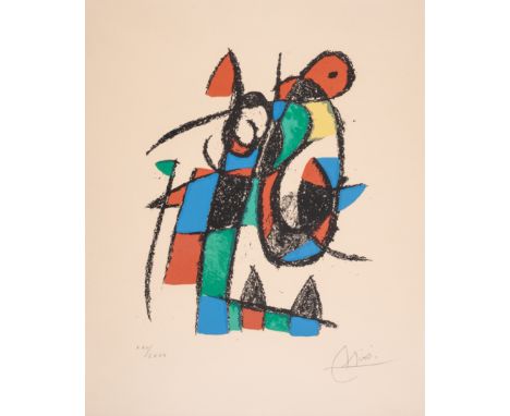 Joan Mir&oacute; (1893-1983)Untitled, from Lithographe II (Cramer 198)Lithograph printed in colours, 1975, signed in pencil, 