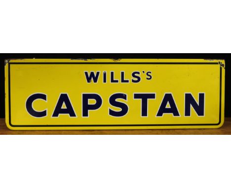 Advertising, Tobacciana and Smoking Interest - a rounded rectangular shaped single sided flanged enamel sign, cobalt blue let