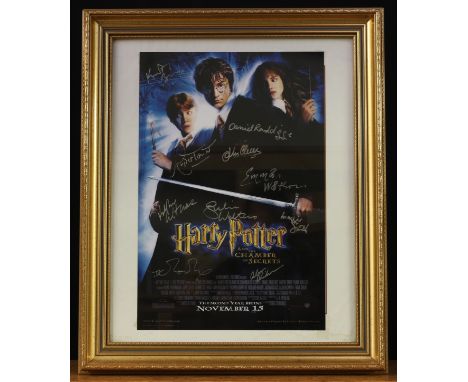 Autographs, Harry Potter - a Warner Brothers Harry Potter and the Chamber of Secrets rectangular shaped promotional advertisi
