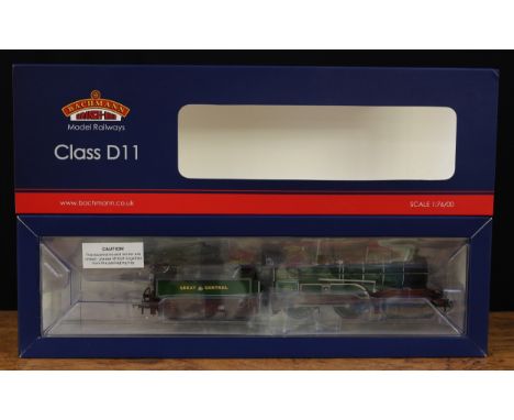 Bachmann Branch-Line OO Gauge 31-147 GCR Class D11/1 4-4-0 'Mons' locomotive and six wheel tender, GCR green livery, No.501, 