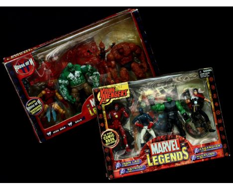 Toy Biz Marvel Legends multiple action figure sets, comprising V-10 Item No.70407 House of M set including House of M Iron Ma