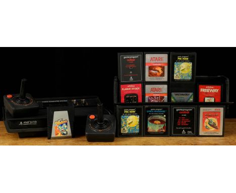 Vintage Computer Gaming and Technology - an Atari 2600 video computer system, serial number AI 0005120, unboxed with two joys