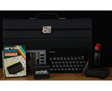 Vintage Computer Gaming and Technology - a Sinclair ZX Spectrum personal computer system, D01-366761, in carry case; a Dixons