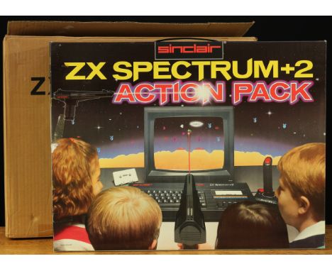 Vintage Computer Gaming and Technology - a Sinclair ZX Spectrum+2 128K video computer system, serial number U059864, boxed wi