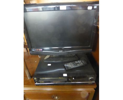 22" COMBI TV/DVD PLAYER, A BLURAY PLAYER AND A VIDEO RECORDER (3)