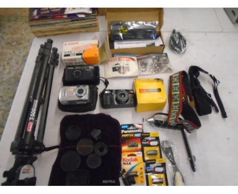 Cameras and camera equipment, audio equipment etc