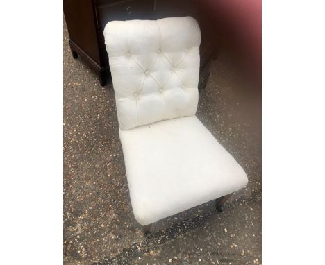 Antique Button back nursing chair 