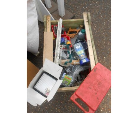 Half Stillage of Tools etc etc there are some tins of paint included look at the photos buyer clears everything ( stillage no