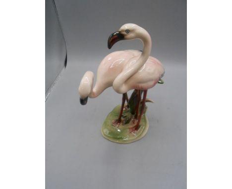 Sommerhuber Art Deco Keramos Austrian Wein Pottery Flamingos 1920/30 ( no damage ) 9 inches tall