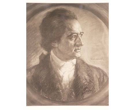 Bauer, Karl (1868 Stuttgart - 1942 München, deutscher Graphiker, Maler und Lithograph, Studium a.d. KA Stuttgart u. a.d. AK f