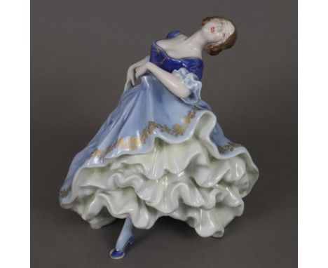 Porzellanfigur "Tänzerin" - Rosenthal, Kunstabteilung Selb, 1930/40er Jahre, Entwurf: Erna von Langenmantel-Reitzenstein (191