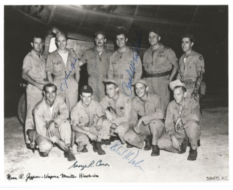 Very Rare Paul Tibbets Enola Gay crew genuine signed by 6 of the Crew Paul Tibbets Enola Gay crew genuine signed by 6 of the 