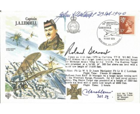 HA40 Signed by Wg Cdr R Beamont Battle of Britain Fighter Pilot. Zbigniew Wroblewski Polish Battle of Britain Fighter Pilot w