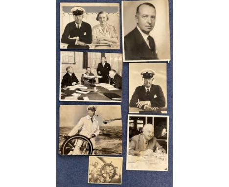 7 Sir Tom Sopwith Vintage photo collection Black and white photos variation in sizes one photo shows Sopwith with his Wife th