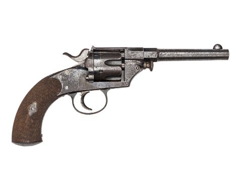A German officer’s good 6 shot 10.65mm Model 1879 single action revolver,  12” overall, barrel 6” without the usual muzzle ri