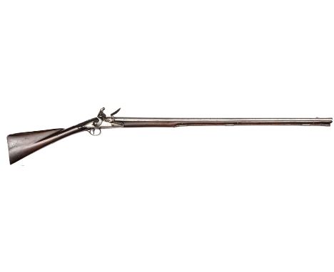 A mid 18th century partly silver mounted 16 bore flintlock fowling piece, by Clarkson of London,  51½” overall, round barrel 