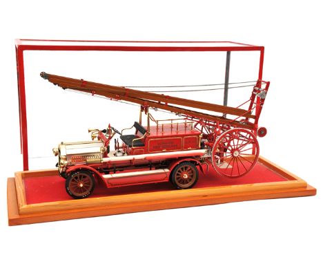 A fine 1:18 scale model of a 1920’s Dennis London Fire Brigade Ladder Escape Fire Engine. A fully detailed model with detacha