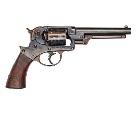 A 6 shot .44” Starr Arms Co double action Army percussion revolver,  barrel 6”, number 8994 on all parts, frame marked “Starr