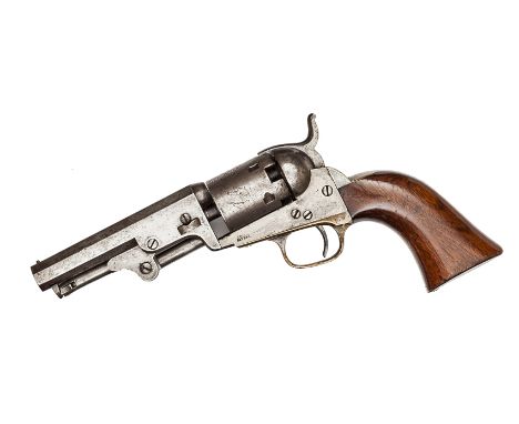 A 5 shot .31” Colt Model 1849 Pocket percussion revolver, barrel 4” with New York City 2 line address, number 117373 (1856) o